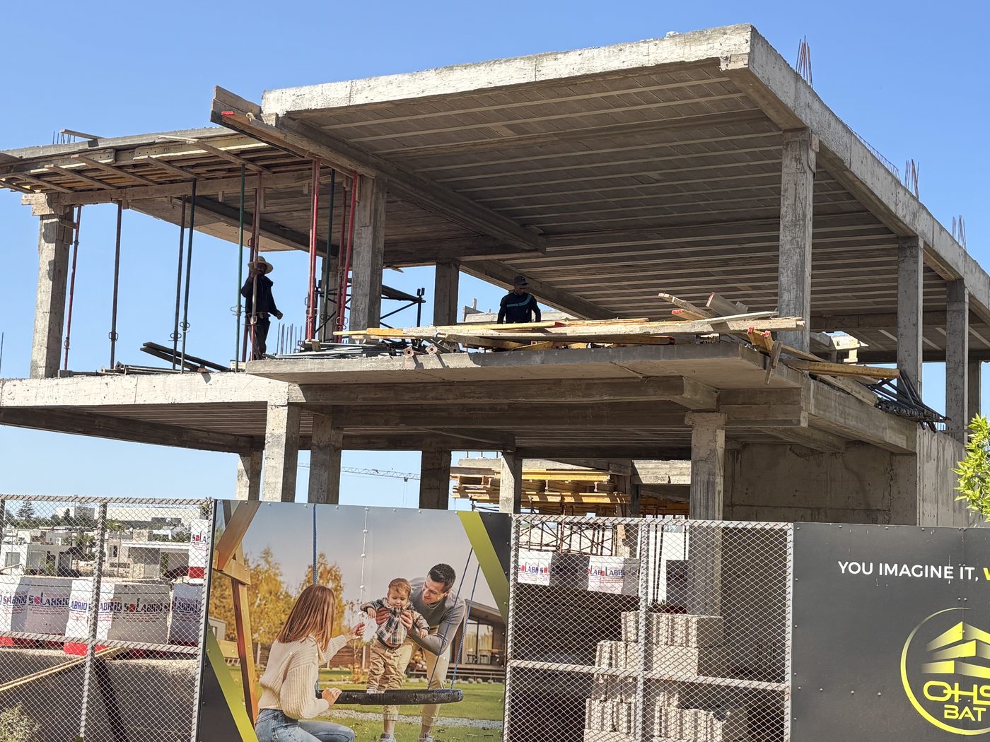 Villa Californie  -  Gros œuvre structure béton