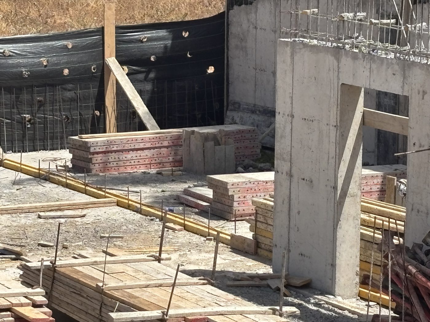 Villa Mohammedia  -  Fondations et poteaux béton armé