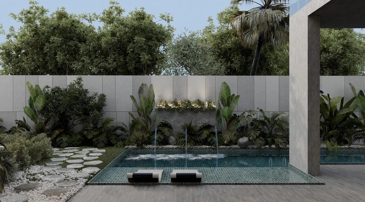 Piscine zen